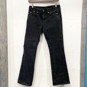 Y2K TOMMY HILFIGER Women Black Jeans Sz 29 Straight Denim Jeans Punk‎ Goth